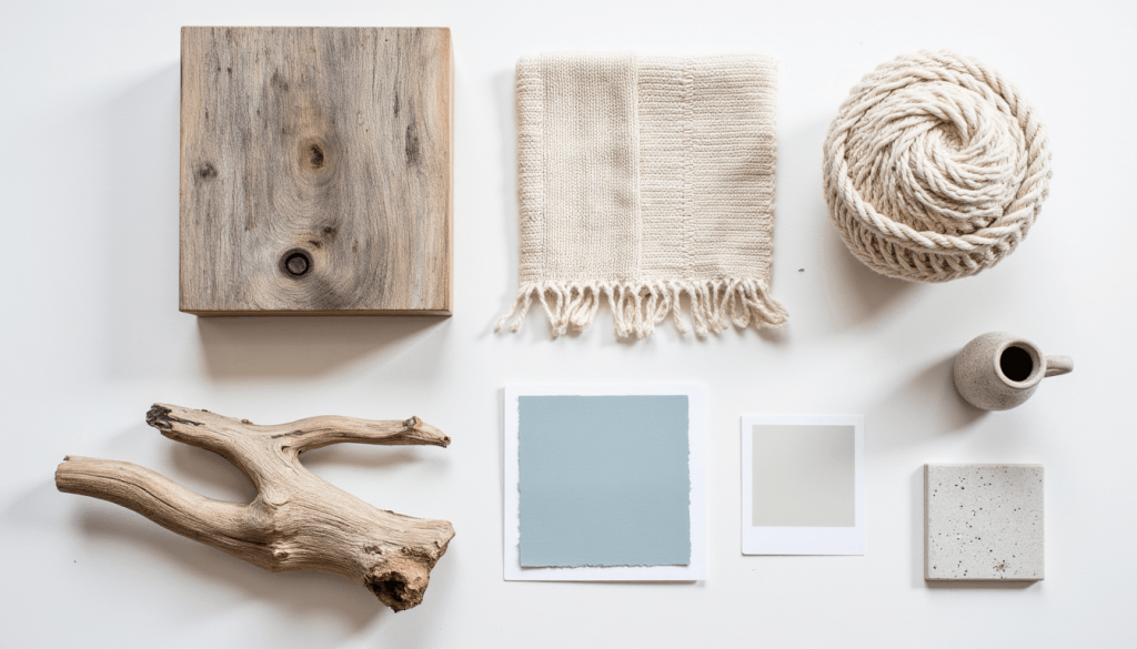 Farben und Materialien für den Beach house Look