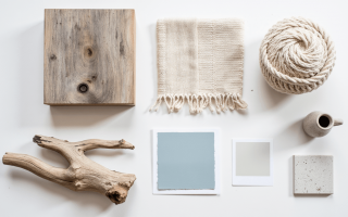 Farben und Materialien für den Beach house Look