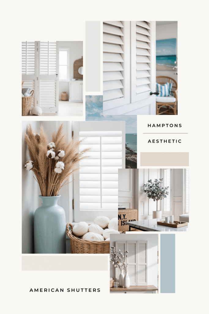 Shutters für die Hamptons Aestetic