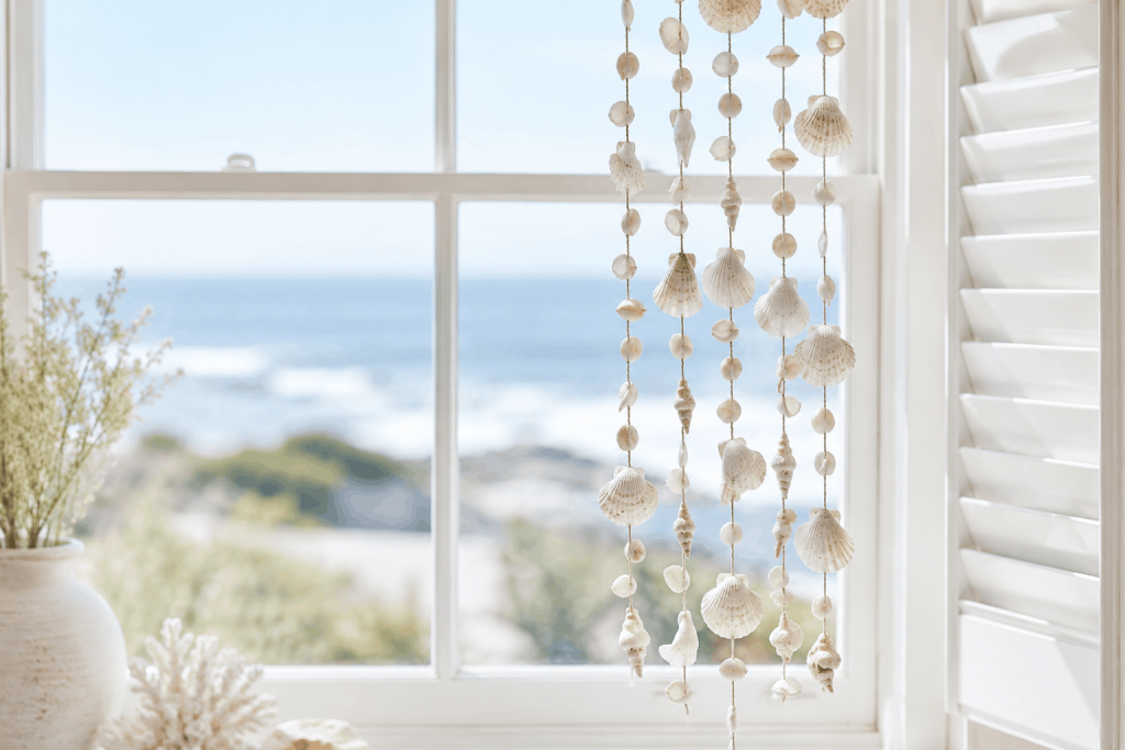 Muscheldeko fürs Fenster