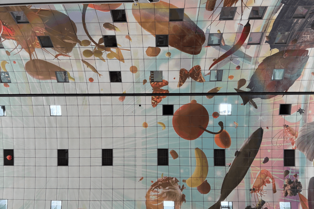 Decke der Markthalle in Rotterdam