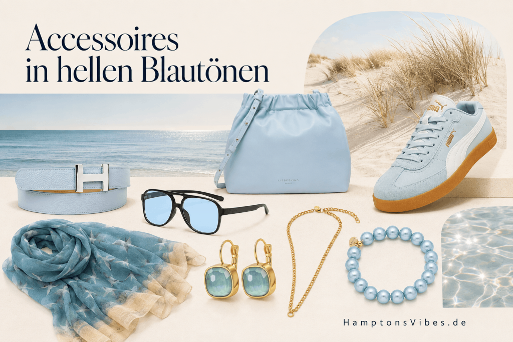 Accessoires in hellen Blautönen