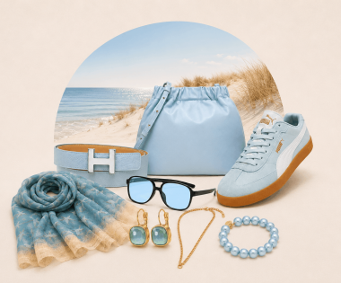 Accessoires in Hellblau
