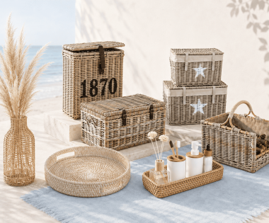 Die schönsten Körbe aus Seegras, Rattan und Wasserhyazinthe