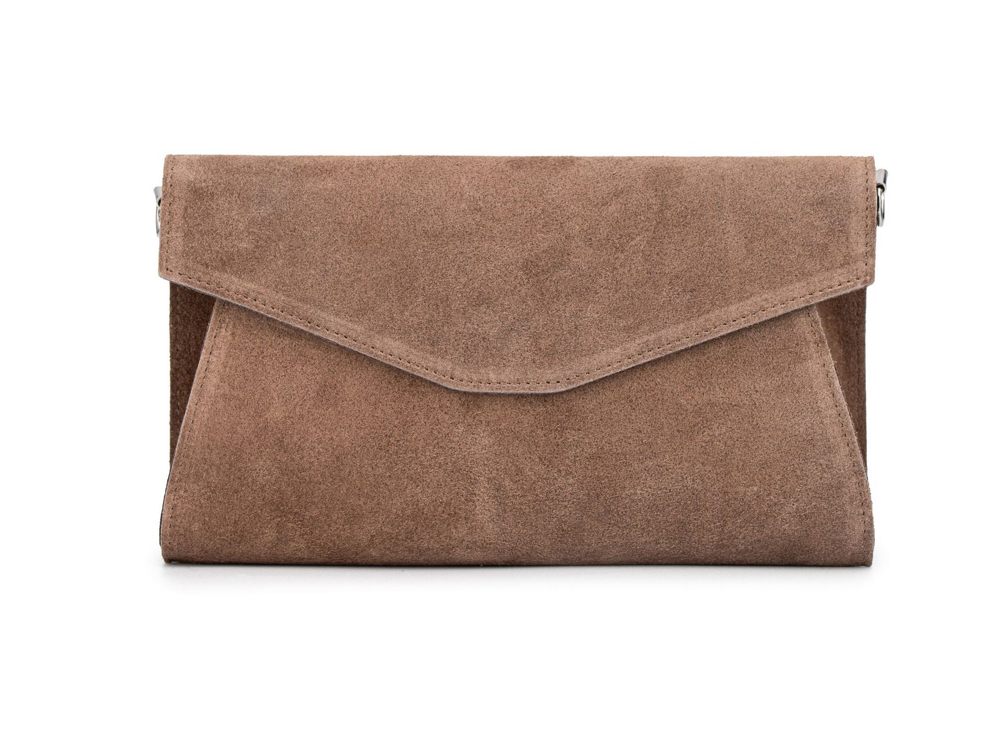 CASPAR Clutch Leder Envelope Abendtasche Damen Tasche -PREMIUM LINE- Modell No.847 italienisches Wildleder, samtig weich, wahlweise im Metallic Look