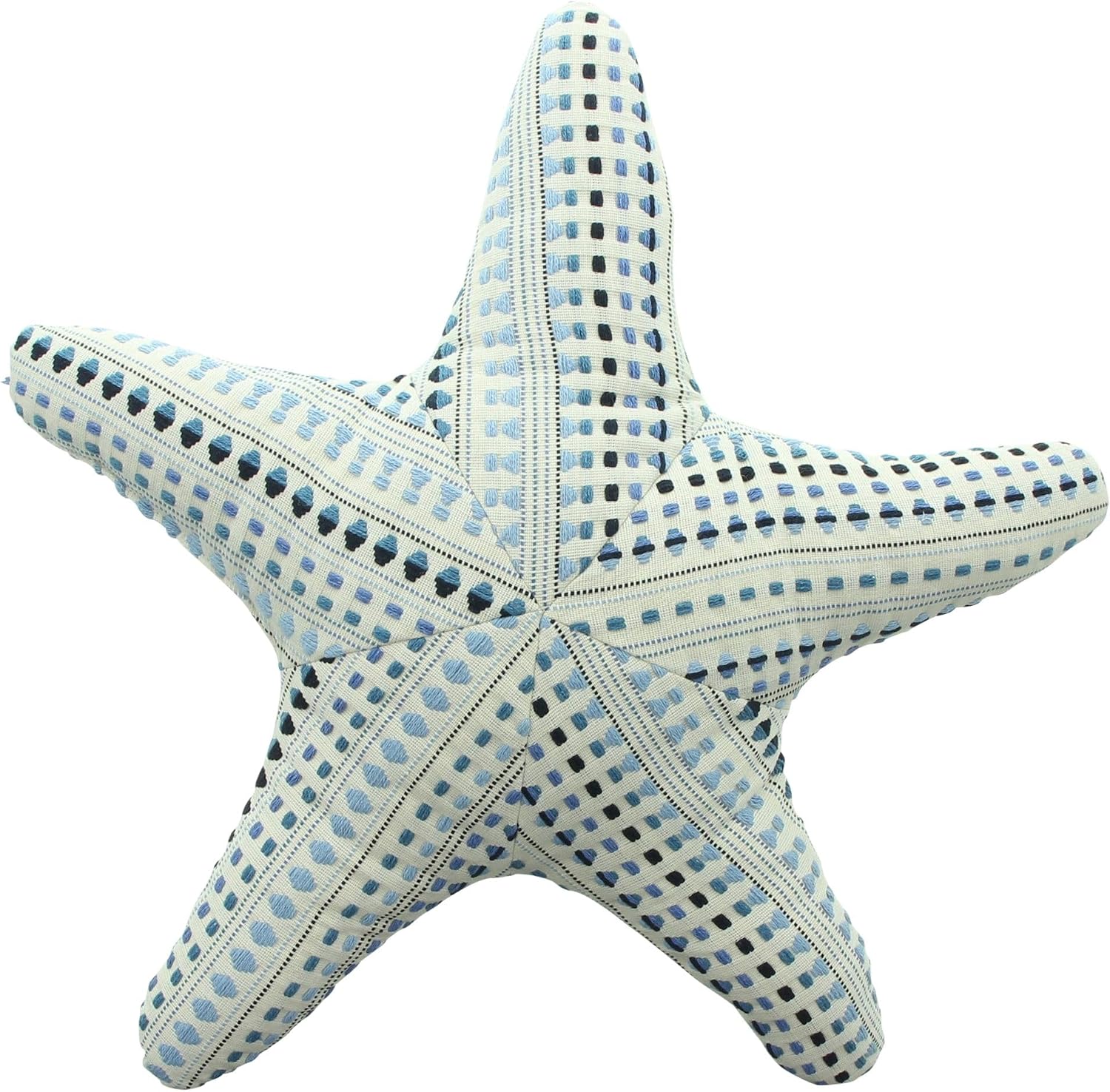 FRANK FLECHTWAREN Dekokissen Seestern, Rückseite Canvas, 55% Polyester, 45% Baumwolle, Füllung 100% Polyester Maße: Ø 51 cm
