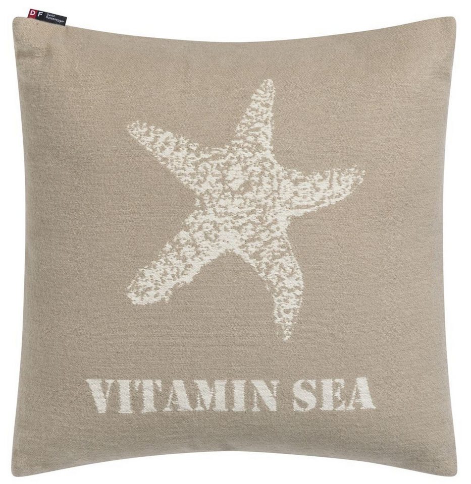 Kissenhülle Nova 'Seestern Vitamin Sea' 50 x 50 cm Natur- Beige