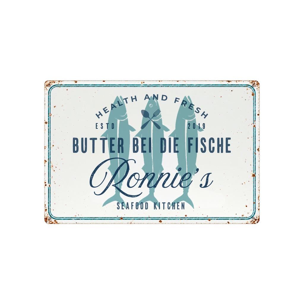Schild für die Kücher